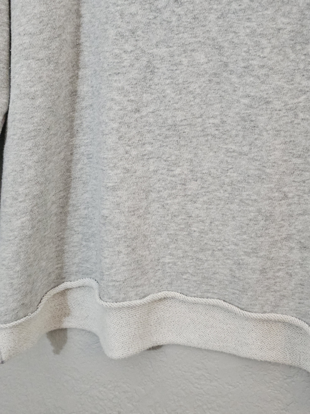 aerie Light Grey V-Neck Sweatshirt w/ 'Good Energy' Graphic Womens XS Oversized - Picture 3 of 11